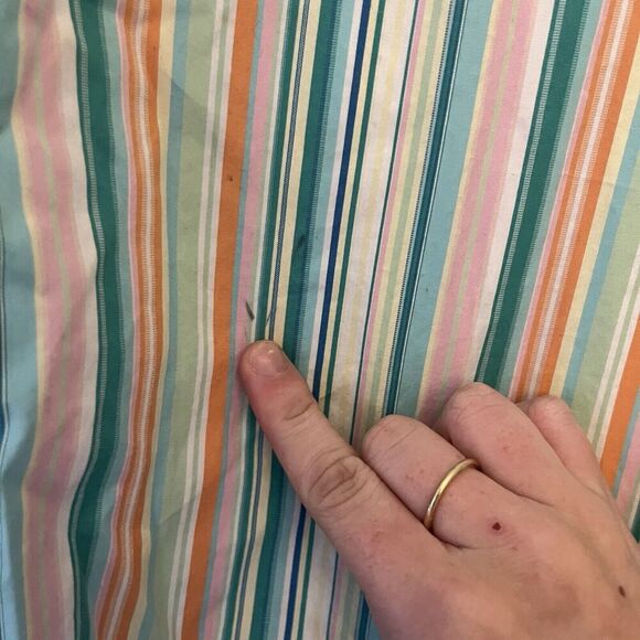 Lauren Ralph Lauren Button Up Shirt Multicolor Striped Small Womens Colorful Top - Picture 7 of 8